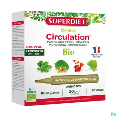SuperDiet Bloedsomloop Bio 20x15 ml