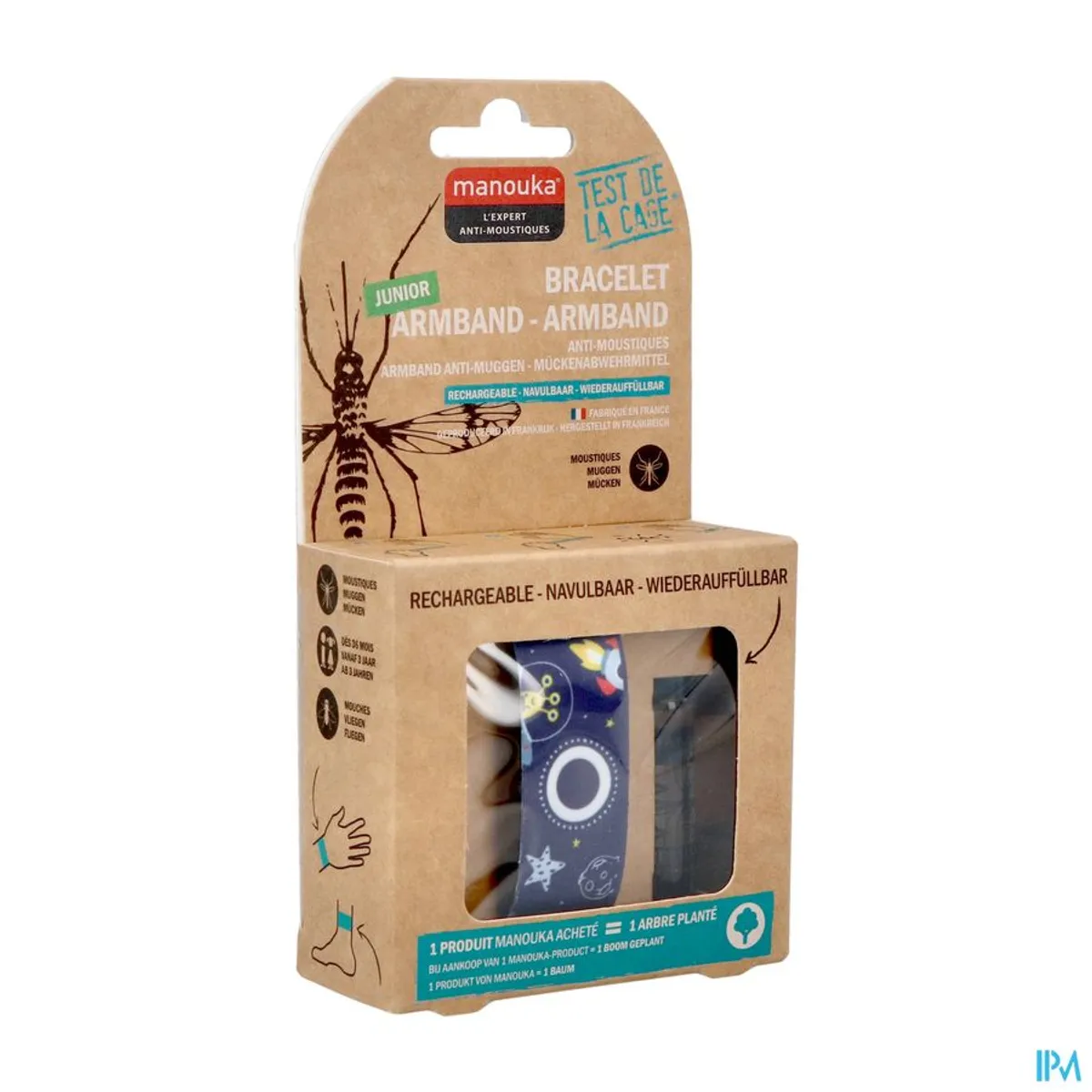 Manouka Bracelet Anti-Moustiques Kids Espace