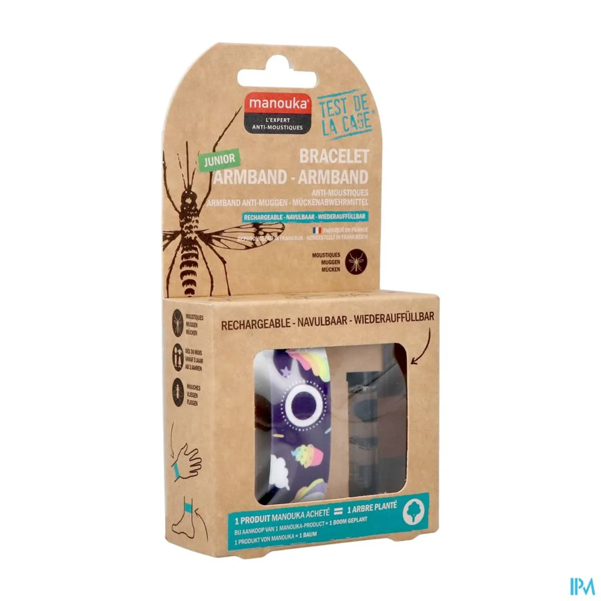 Manouka Muggenwerende Armband Kinderen Eenhoorn