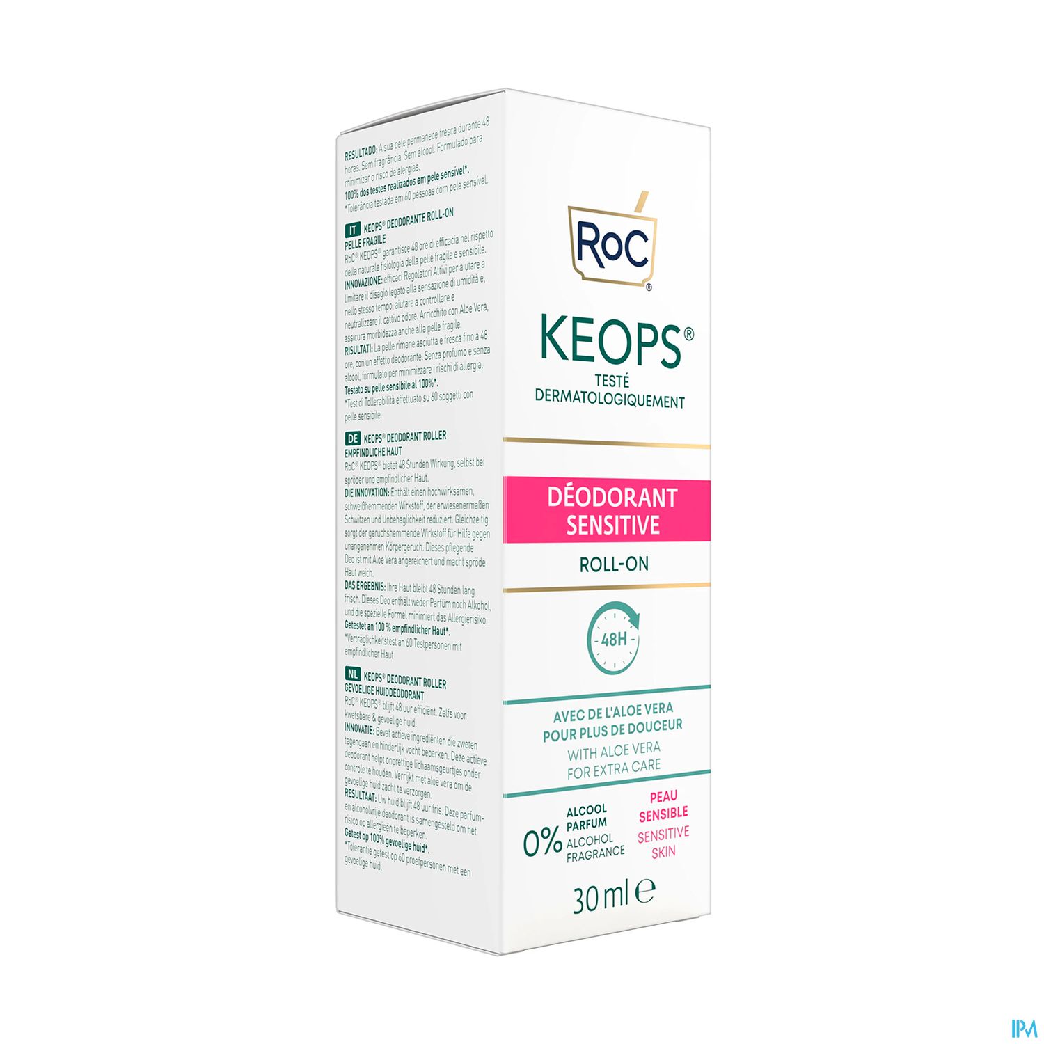 Roc Keops Deodorant Sensitive Skin Roll-On 30 Ml
