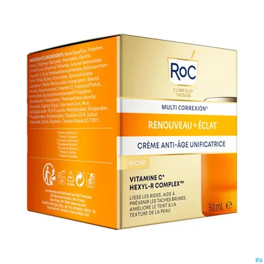 Roc Multi Correxion Renouveau + Eclat Crème Anti-âge Riche 50ml