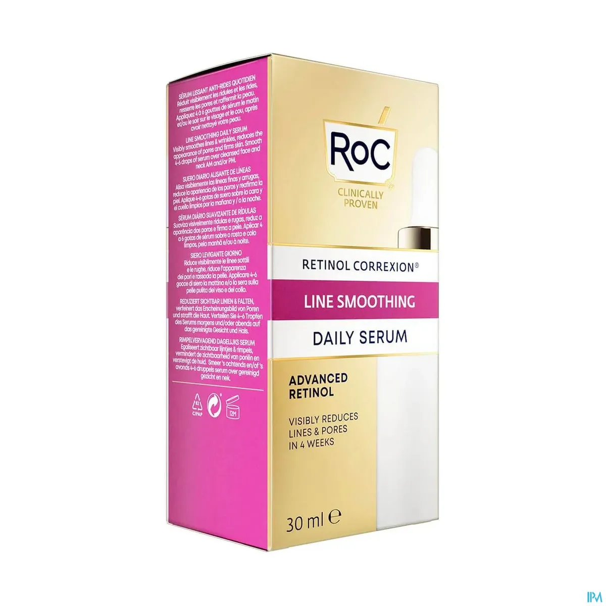 Roc Retinol Correxion Gladstrijkende Verzorging Dagelijks Serum 30 ml