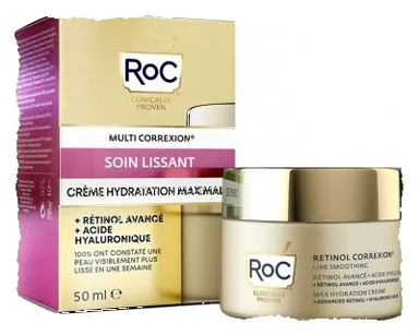 Roc Retinol Correxion Gladstrijkende Verzorging Maximale Hydratatie 48 ml