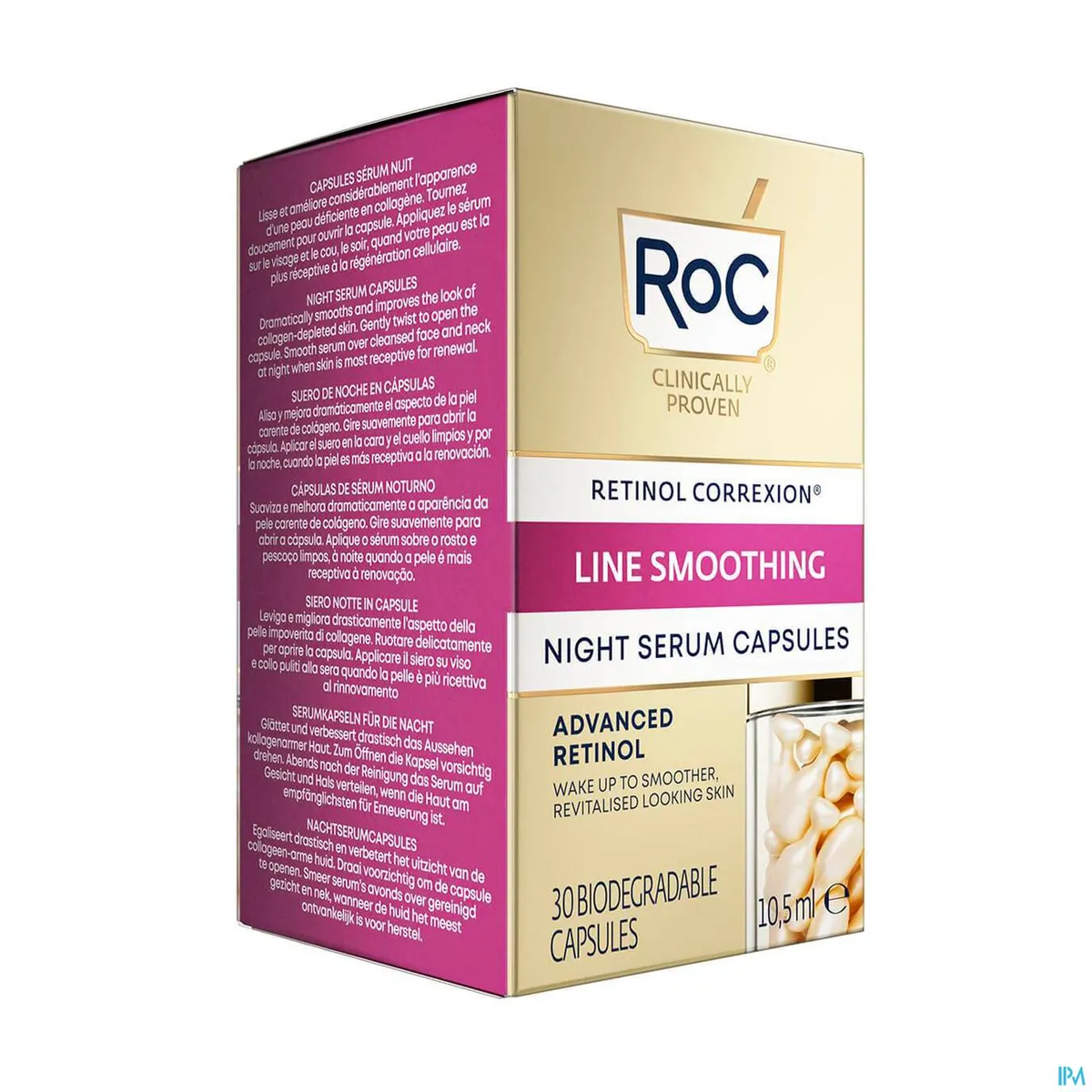 Roc Retinol Correxion Gladstrijkende Verzorging Nachtserum 30 Capsules