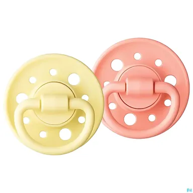 Dodie Ronde Fopspenen Natuurlijk Rubber +6M Meisje