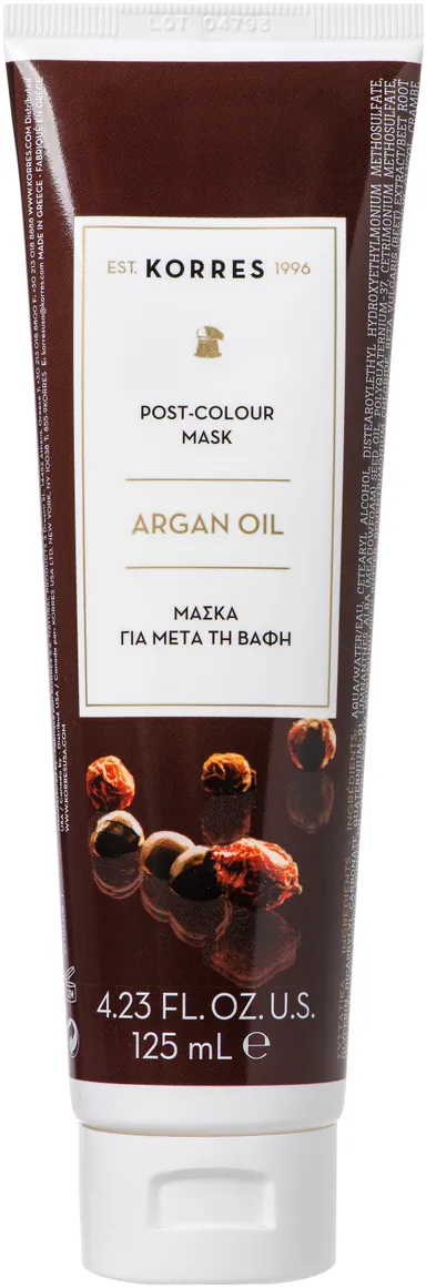 Korres Masque Cheveux Professionnel Post-Coloration Argan 125ml