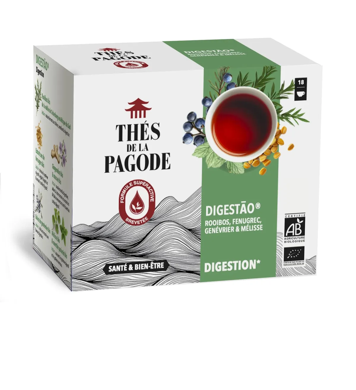 Thés de La Pagode Digestao 18 Sachets