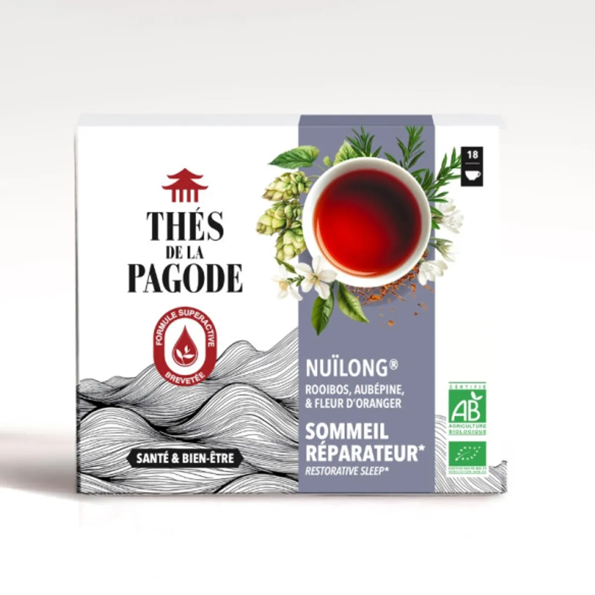 Thés de La Pagode Nuilong Bio 18 Sachets