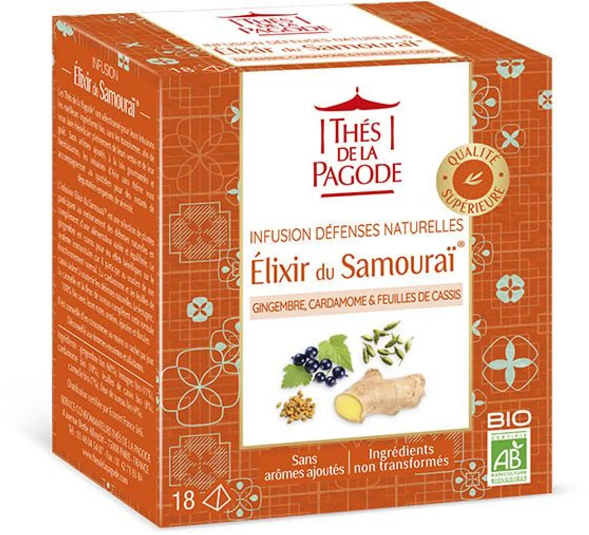 Thés de La Pagode Elixir du Samourai 18 Sachets