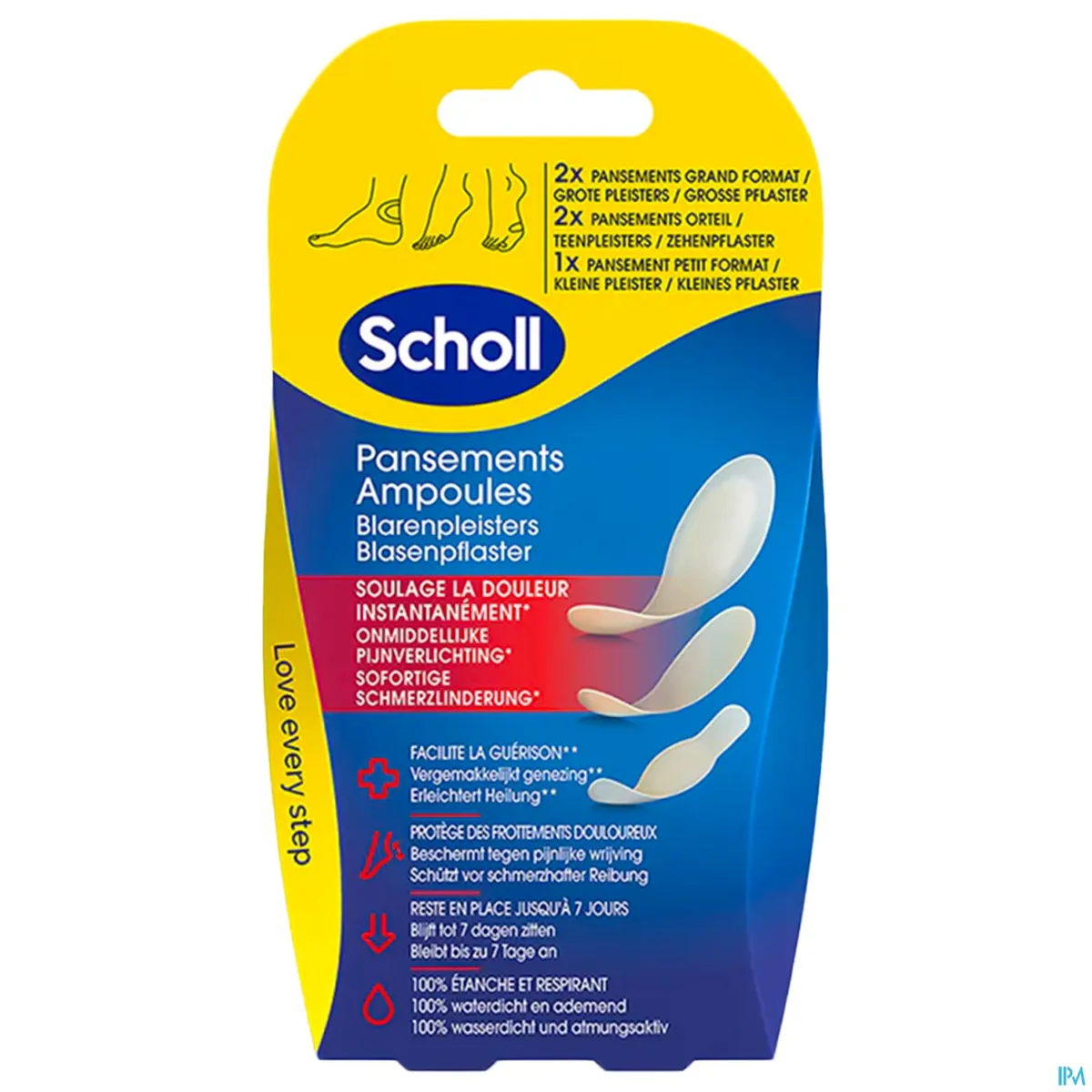 Scholl Blaarpleisters Verschillende Formaten Hiel Tenen 5 Stuks