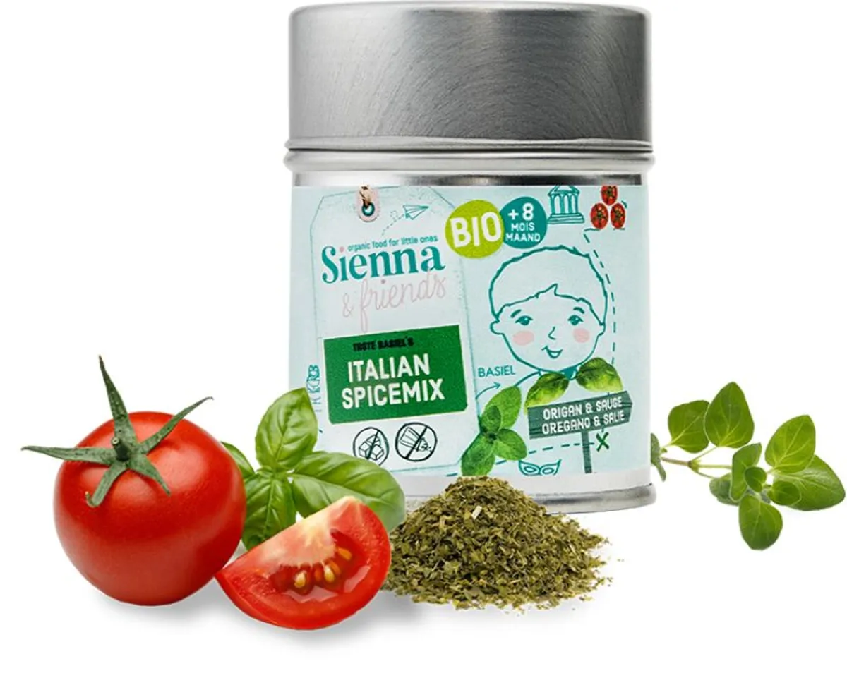 Sienna & Friends Italiaanse kruidenmix +8 maanden 28 g