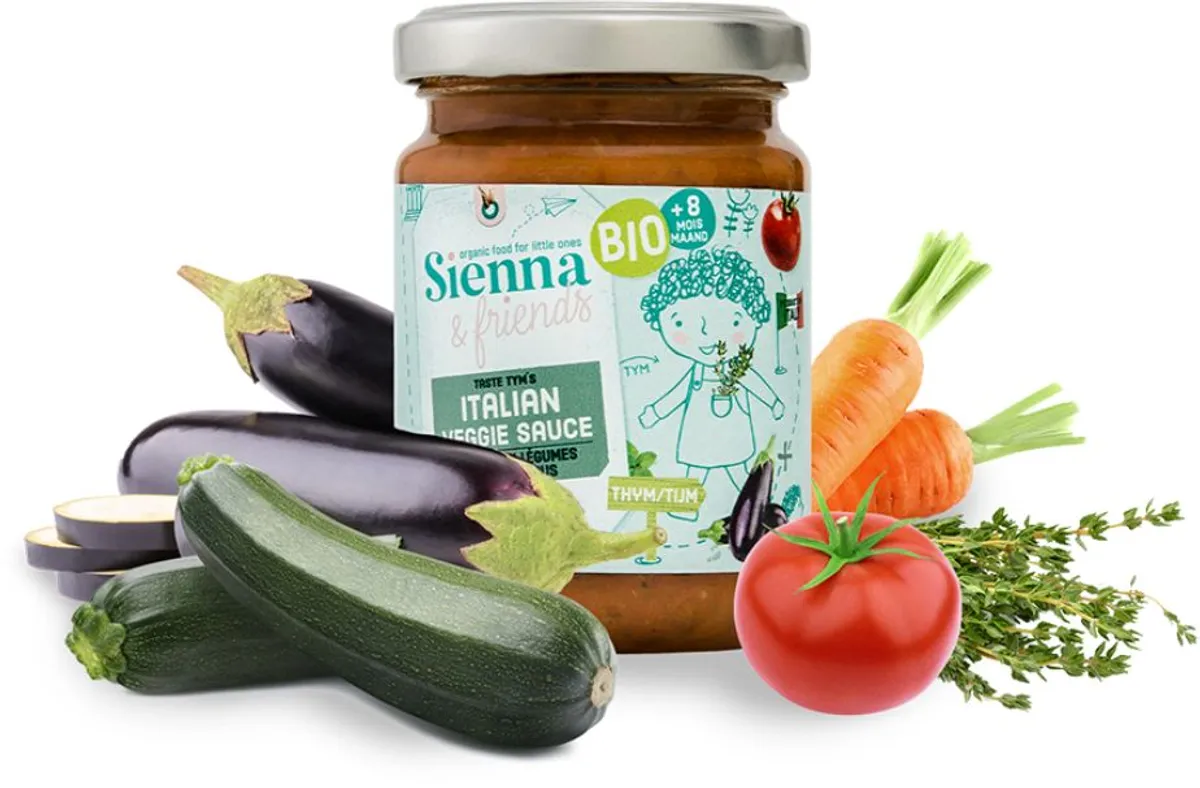 Sienna & Friends Sauce Italienne Aux Légumes +8 Mois 130g