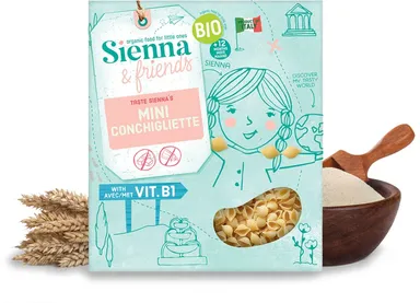 Sienna & Friends Mini Conchigliette + 12 Mois 300g