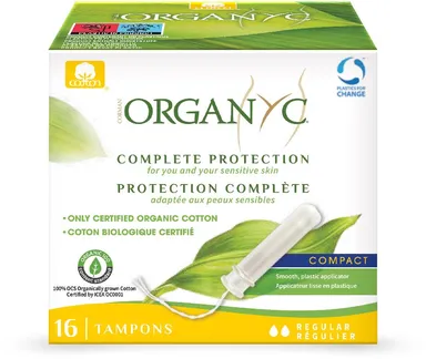 Organyc Tampon Met Inbrenghuls Regular 16 Tampons