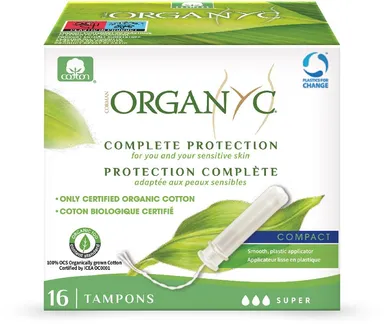 Organyc Tampon Avec Applicateur Super 16 Tampons