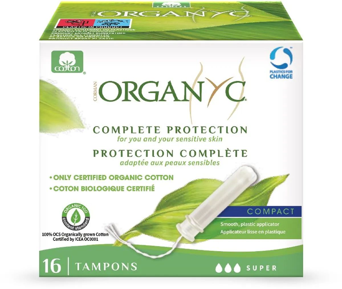 Organyc Tampon Met Inbrenghuls Super 16 Tampons