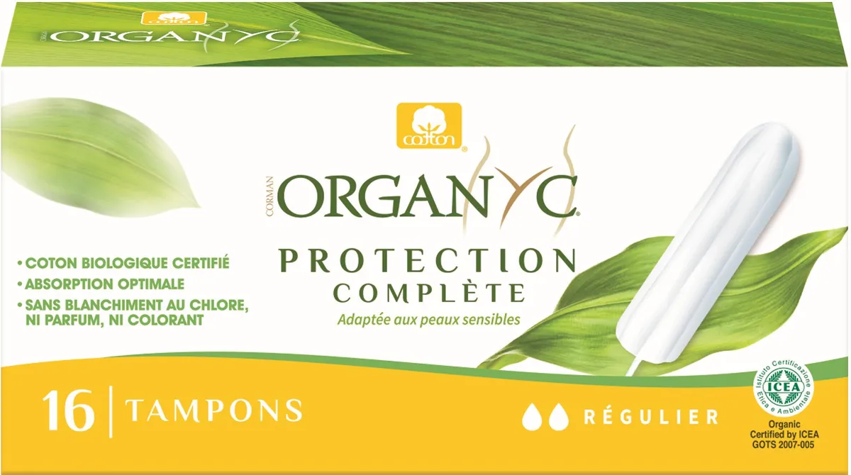 Organyc Tampons Flux Regulier Sans Applicateur 16 Tampons