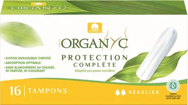 Organyc Tampons Matig Verlies Zonder Inbrenghuls 16 Tampons
