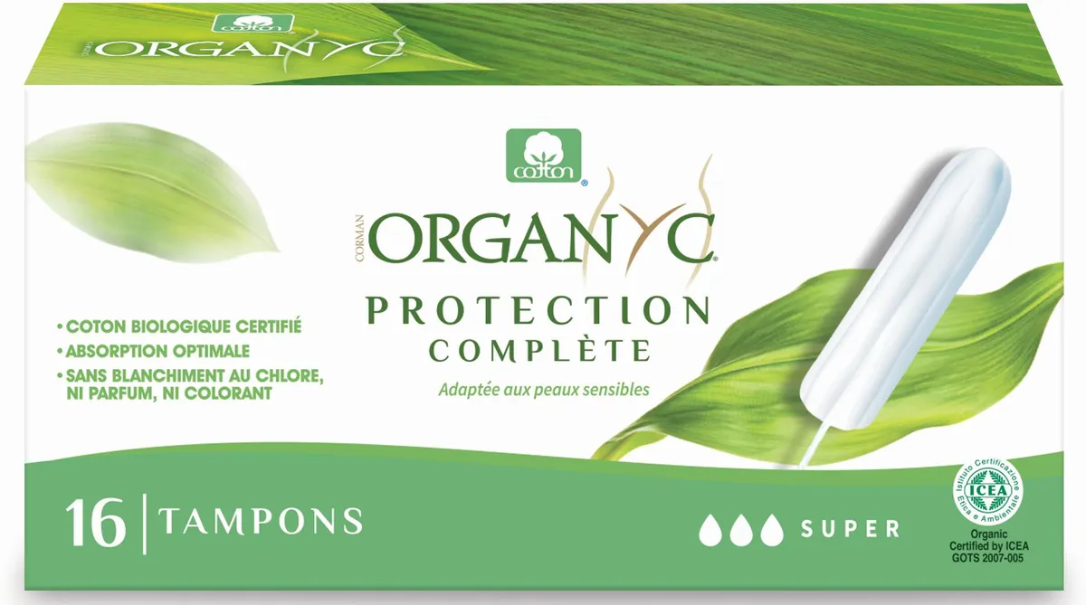 Organyc Tampons Hevig Verlies Zonder Inbrenghuls 16 Tampons