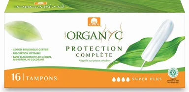 Organyc Tampons Flux Très Abondant Sans Applicateur 16 Tampons