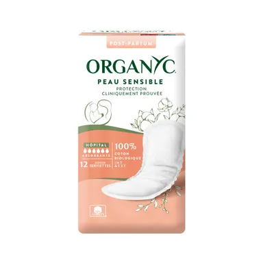 Organyc Serviettes Maternité Premiers Jours 12 Pièces