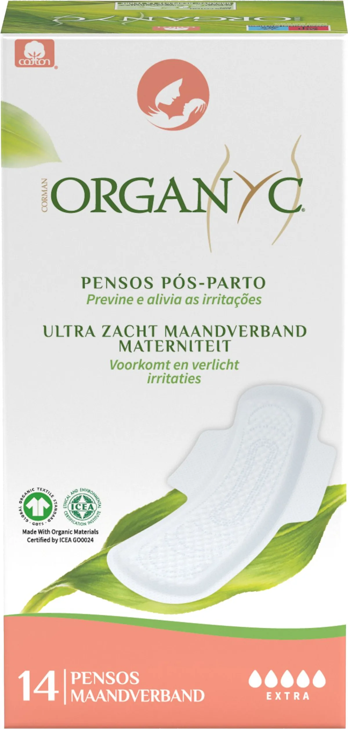 Organyc Verbanden Zacht Materniteit 14 Stuks