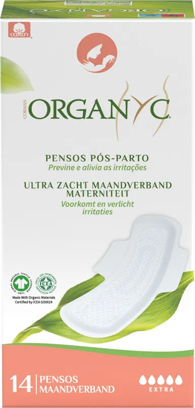 Organyc Verbanden Zacht Materniteit 14 Stuks