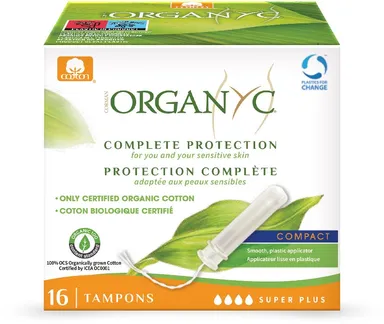 Organyc Tampon Met Inbrenghuls Super Plus 16 Tampons