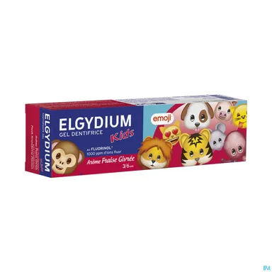 Oral Care Elgydium Kids Dentifrice Emoji Fraise Givrée Enfants De 3 À 6 Ans 50Ml