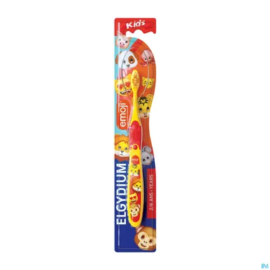 Oral Care Elgydium Kids Tandenborstel Emoji Kinderen Van 2 Tot 6 Jaar Zacht