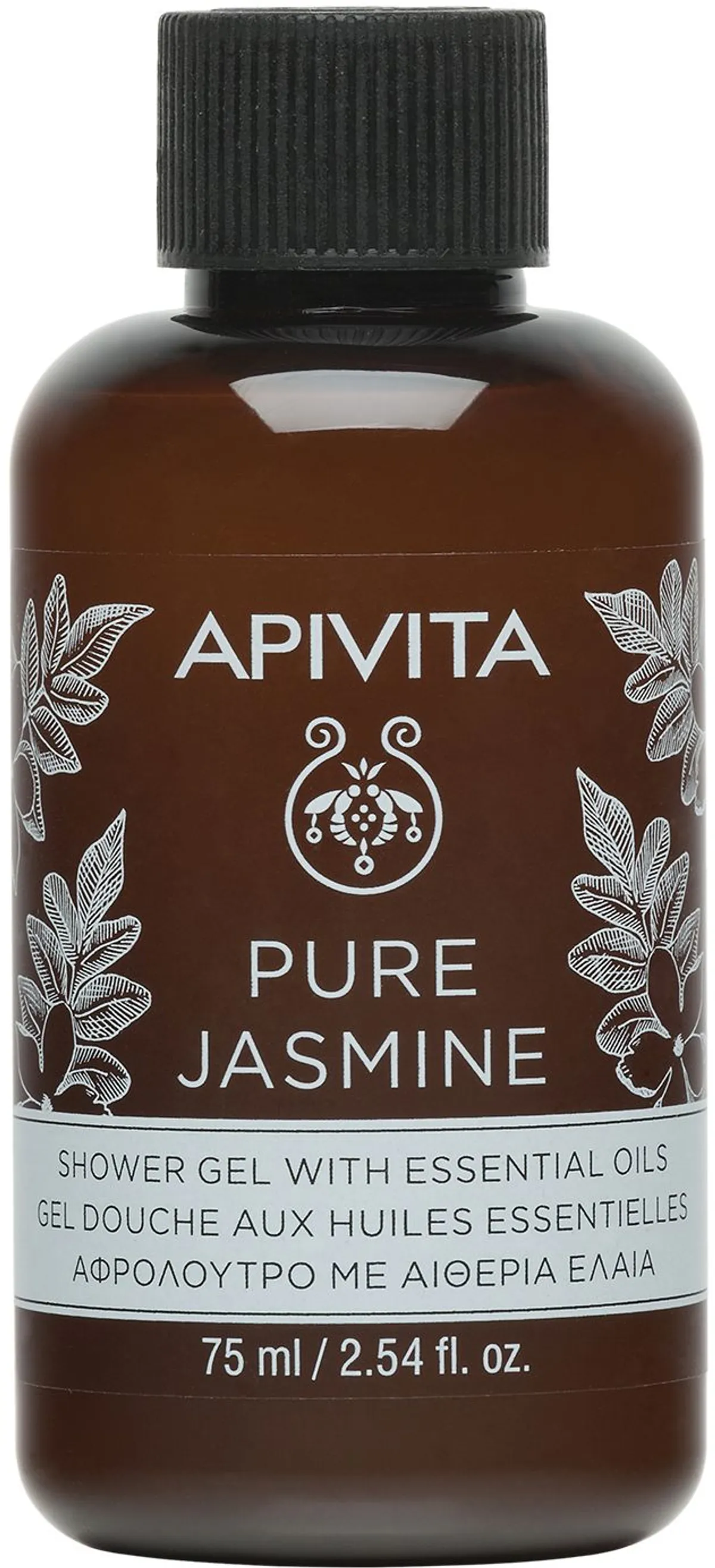 Apivita Pure Jasmine Gel Douche Huile Essentielles 75ml