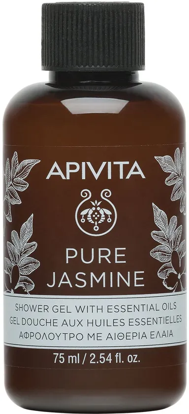 Apivita Pure Jasmine Gel Douche Huile Essentielles 75ml