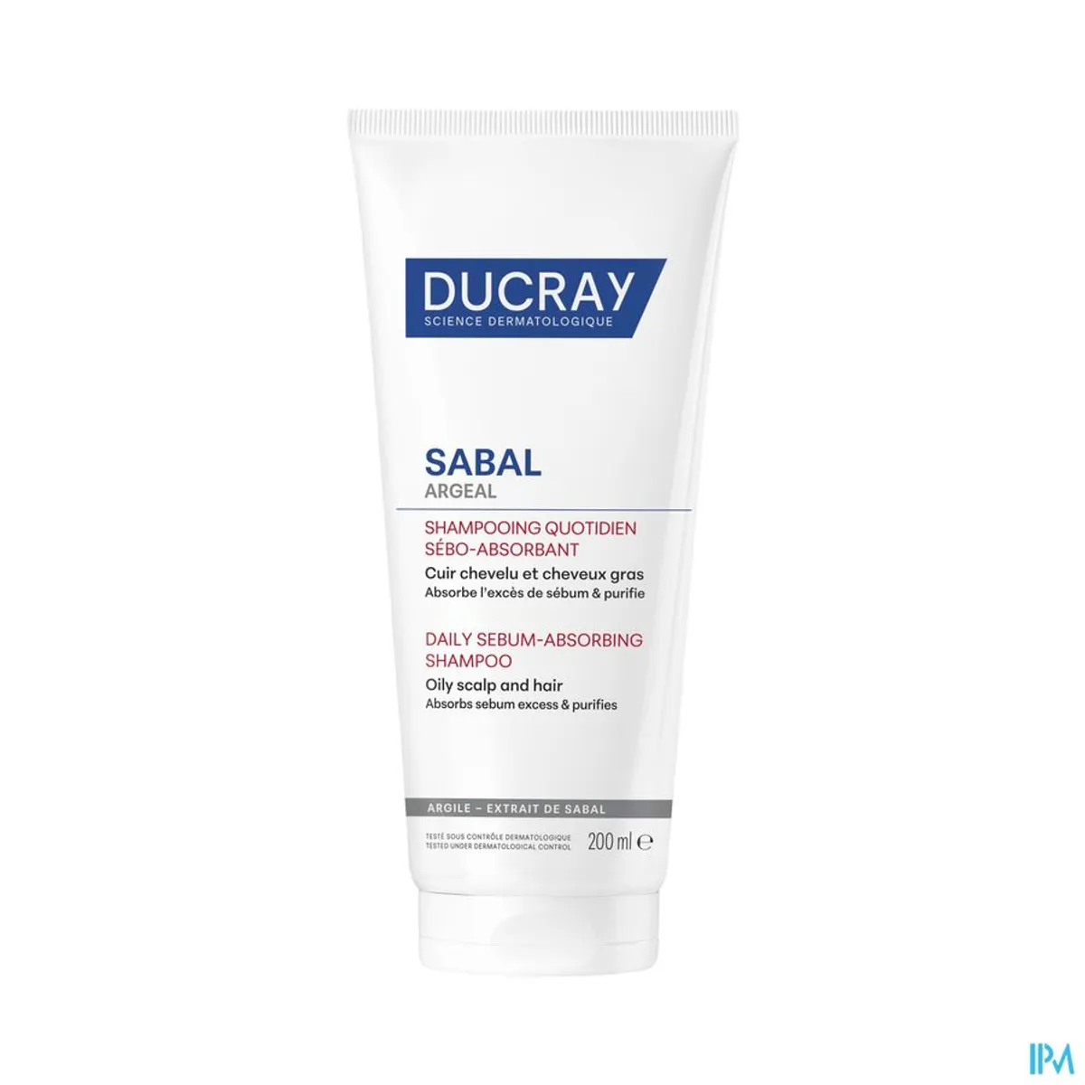 Ducray Sabal Argeal Shampooing Quotidien Sébo-Absorbant 200ml