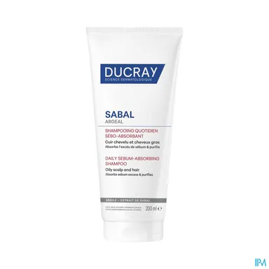 Ducray Sabal Argeal Shampooing Quotidien Sébo-Absorbant 200ml