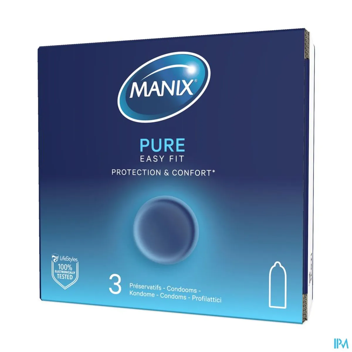 Manix Pure Easy Fit 3 Préservatifs