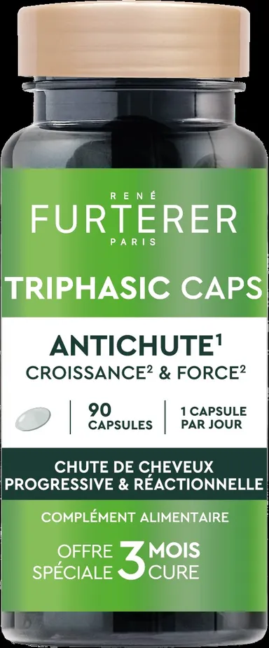 FURTERER TRIPHASIC CAPS TEGEN HAARUITVAL HAARGROEI EN STERKTE 90 CAPS