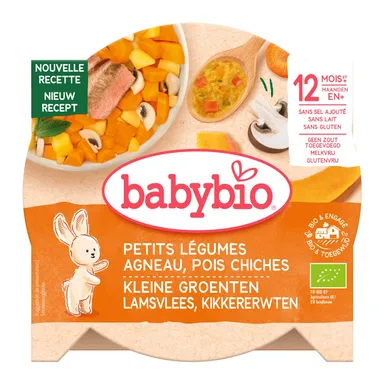 Babybio Maaltijd Groenten Lam +12 Maanden 230 g