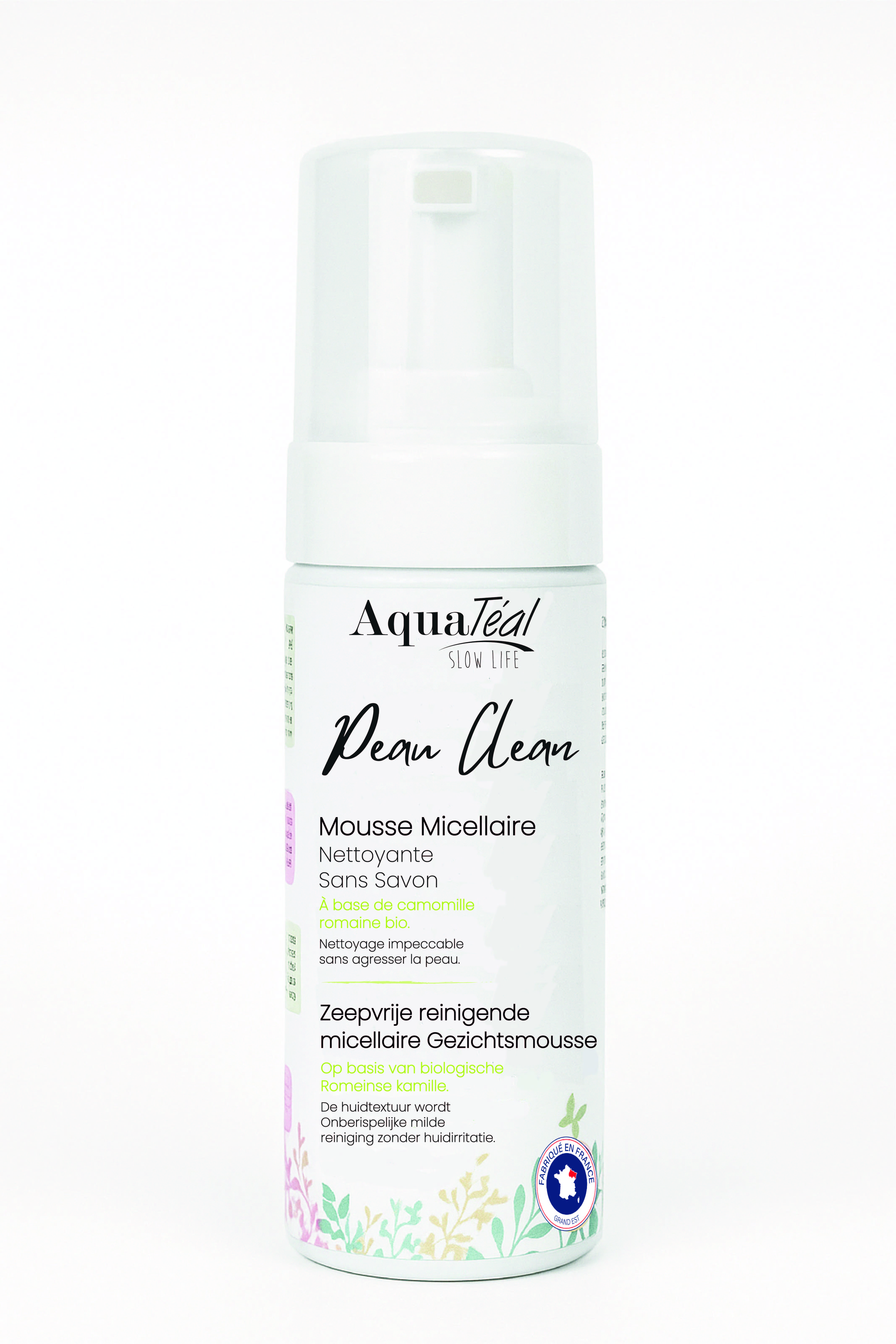 AquaTeal Peau Clean Zeepvrije Reinigende Micellaire Gezichtsmousse 150ml - Aquateal