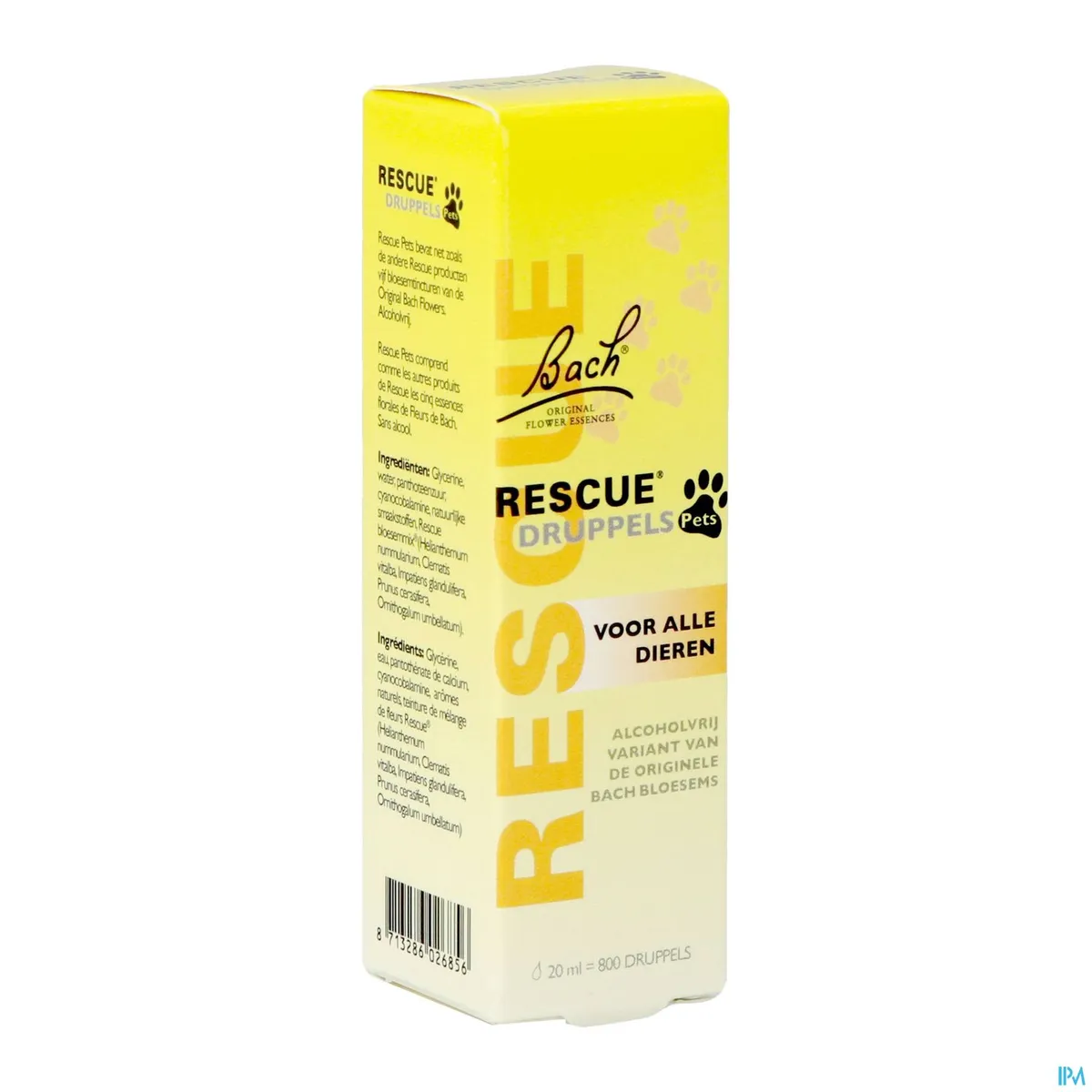 Bach Flower Rescue Pets Gouttes 20ml