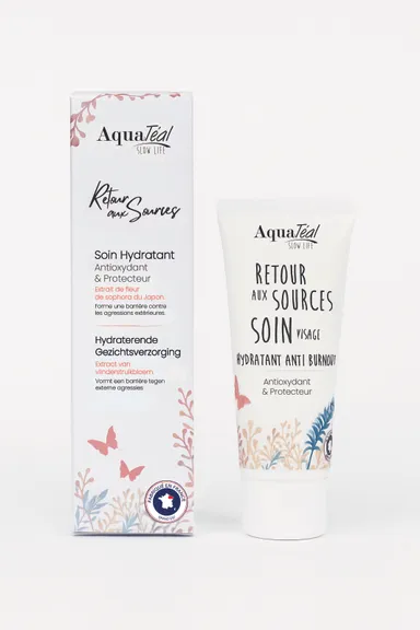 AquaTéal Retour Aux Sources Soin Visage Hydratant Anti-Burnout 50ml
