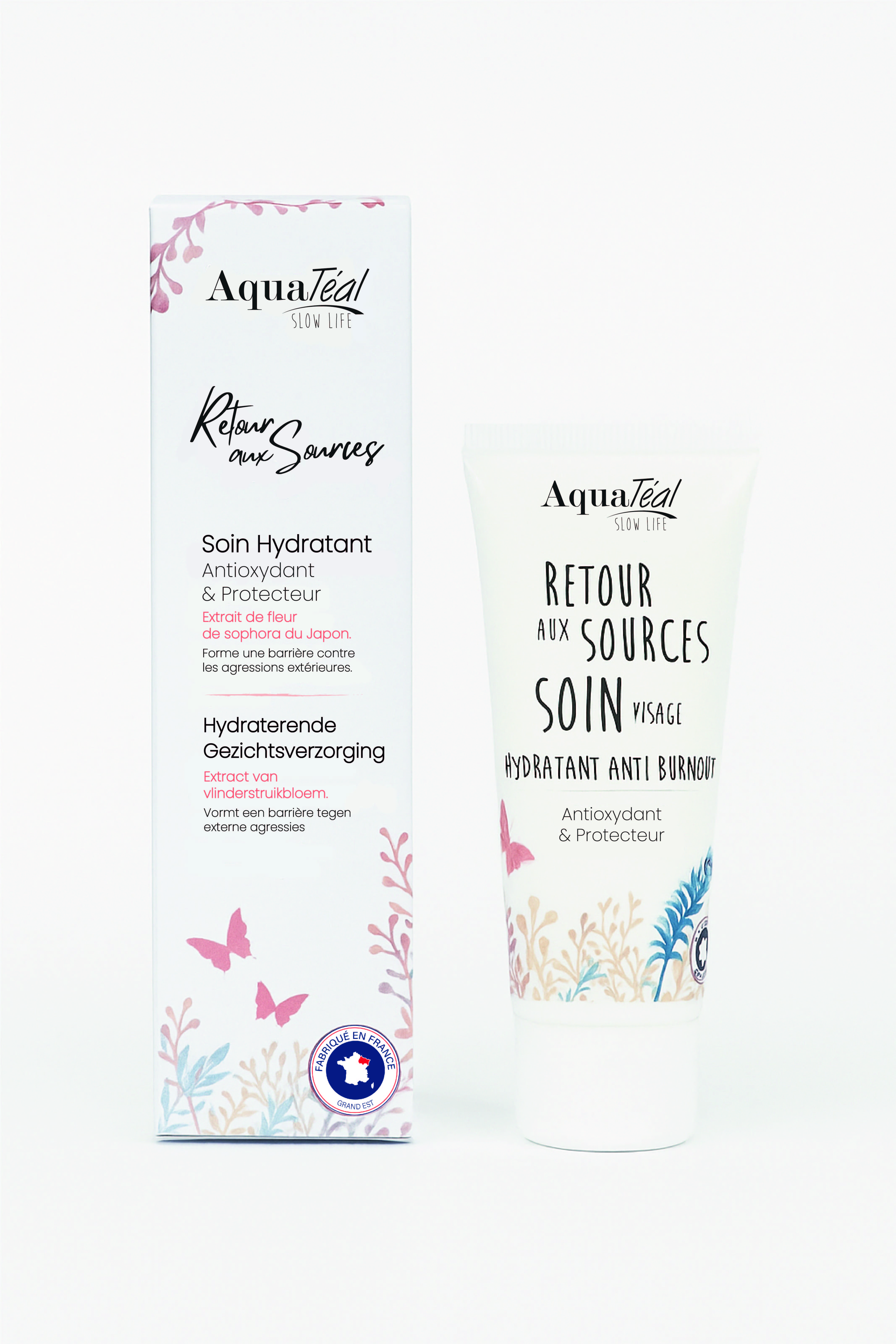 AquaTeal Retour Aux Sources Anti-Burnout Hydraterende Gezichtsverzorging  50ml - Aquateal