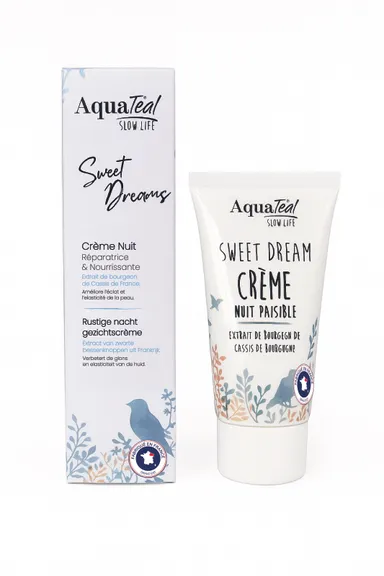 AquaTéal Sweet Dream Crème Visage Nuit Paisible 50ml