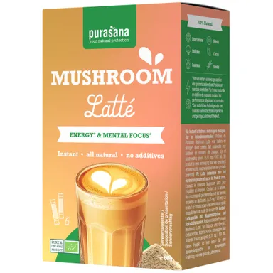 Purasana Mushroom Instant Latte 6x10 g