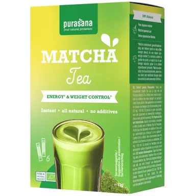 Purasana Matcha Tea Instantané 6x2g