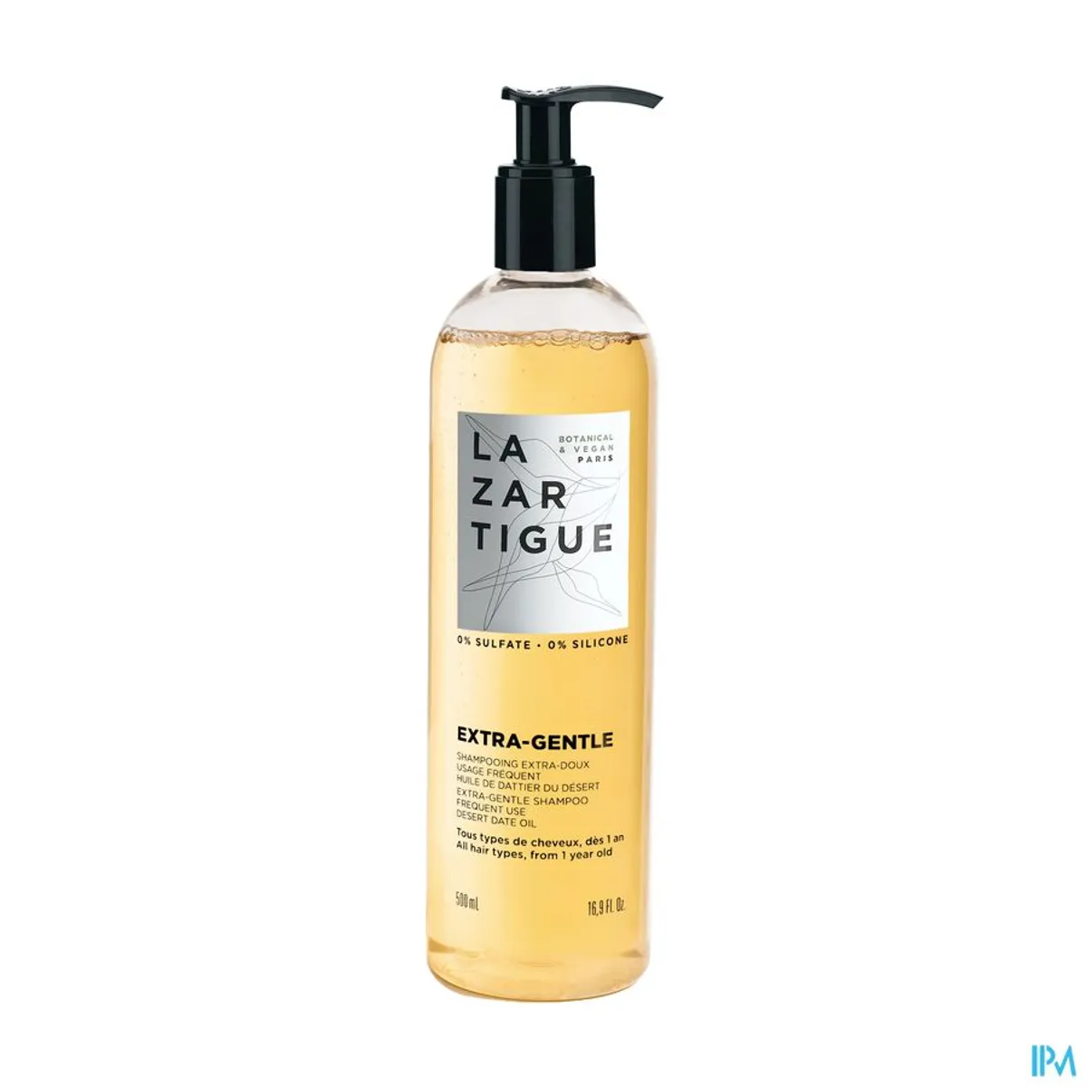 Lazartigue Extra-Gentle Extramilde Shampoo Veelvuldig Gebruik 500 ml