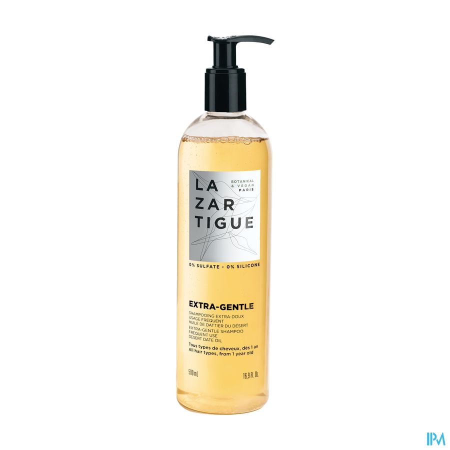 Lazartigue Extra-Gentle Extramilde Shampoo Veelvuldig Gebruik 500 ml - Lazartigue