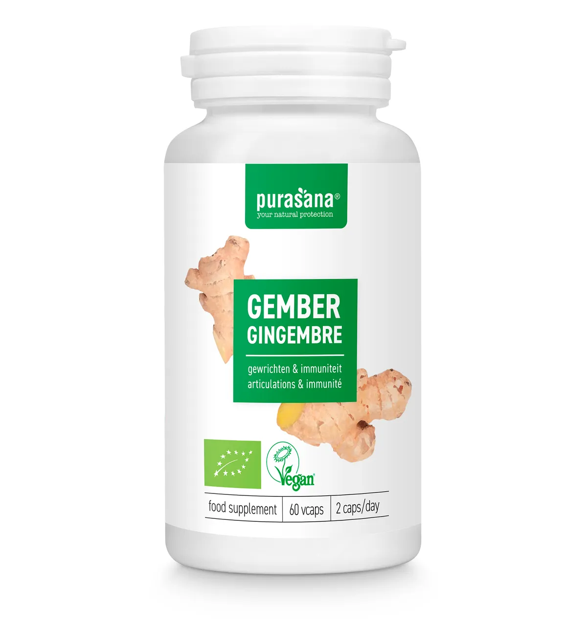 Purasana Gingembre 60 Capsules
