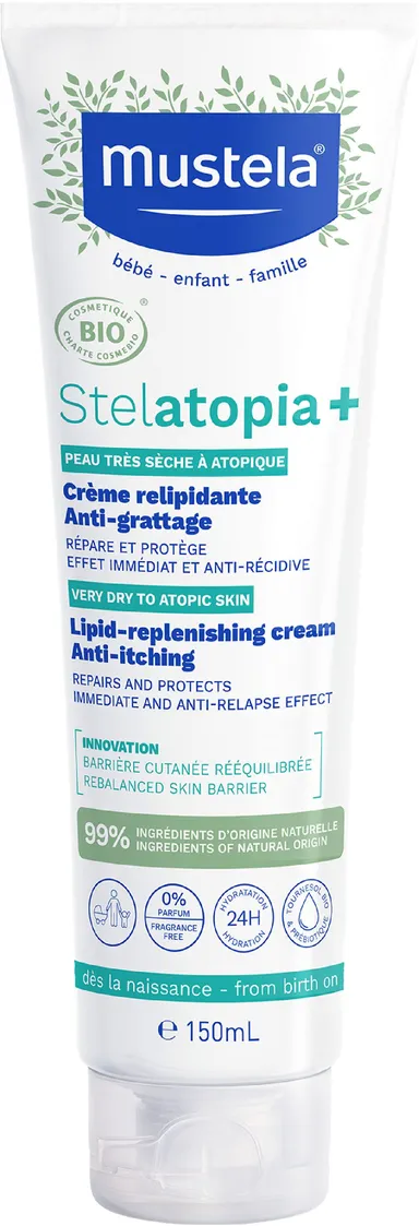 Mustela Stelatopia+ Crème Relipidante Anti-Grattage Bio 150ml