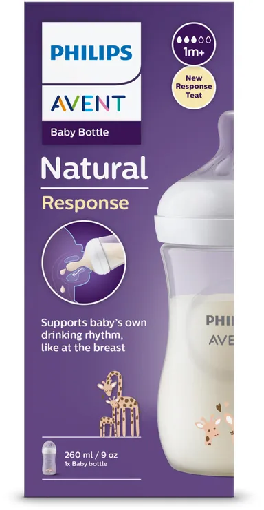 Philips Avent Biberon Natural Girafe 1M+ 260ml
