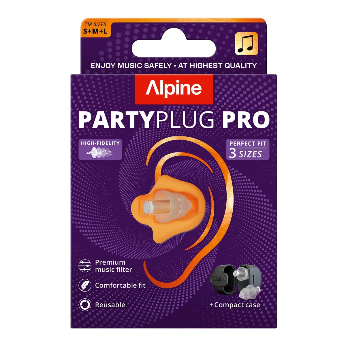 Alpine Partyplug Pro 3 sizes